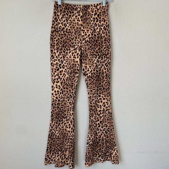 Urban Outfitters Pants - Urban Outfitters Leopard Cheetah Print Flare Leggings Urban Renewal NEW
